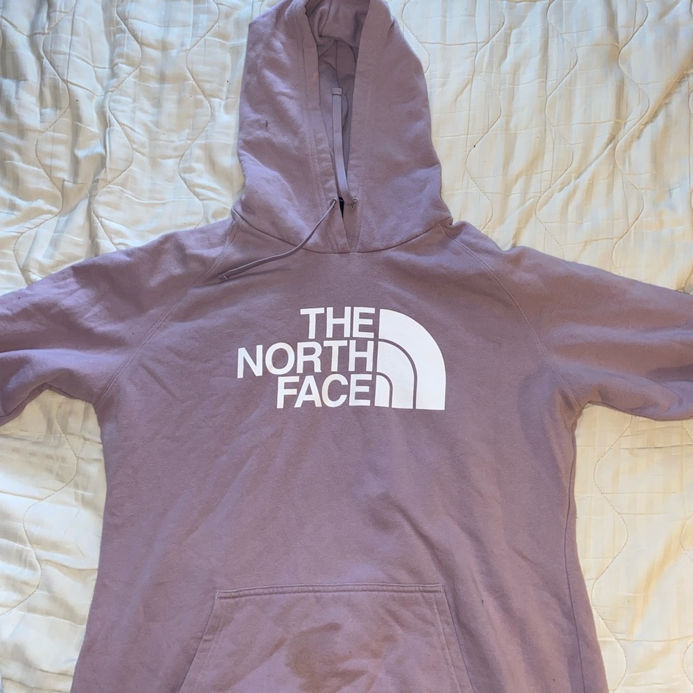 Lavender north face sweatshirt size XL.